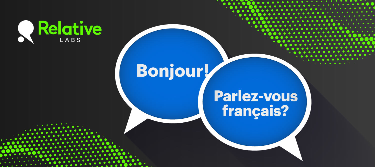 A feature image representing French text analysis, with speech bubbles.